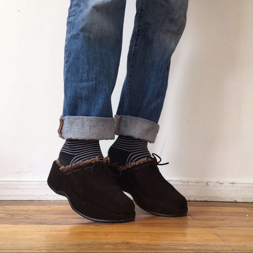 Stuart Weitzman Faux fur Slip-on shoes